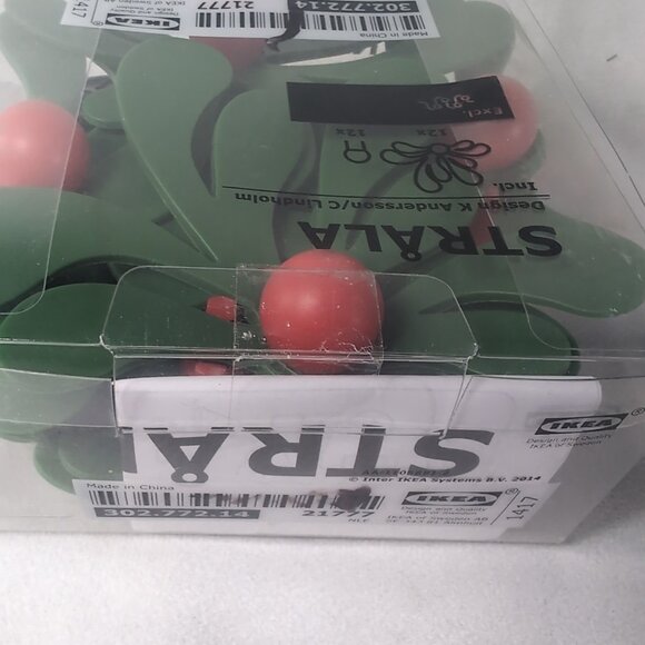 IKEA Strala NEW 302.772.14 Mistletoe Red Berries Leaves Andersson Light Caps - Picture 5 of 8